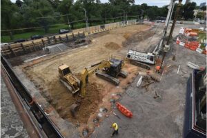Beginnings of the construction site